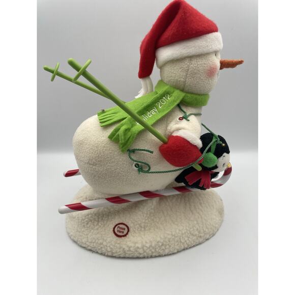 2012 Hallmark Jingle Pals Swooshin Duo Animated Snowman With Music Christmas - Picture 2 of 16